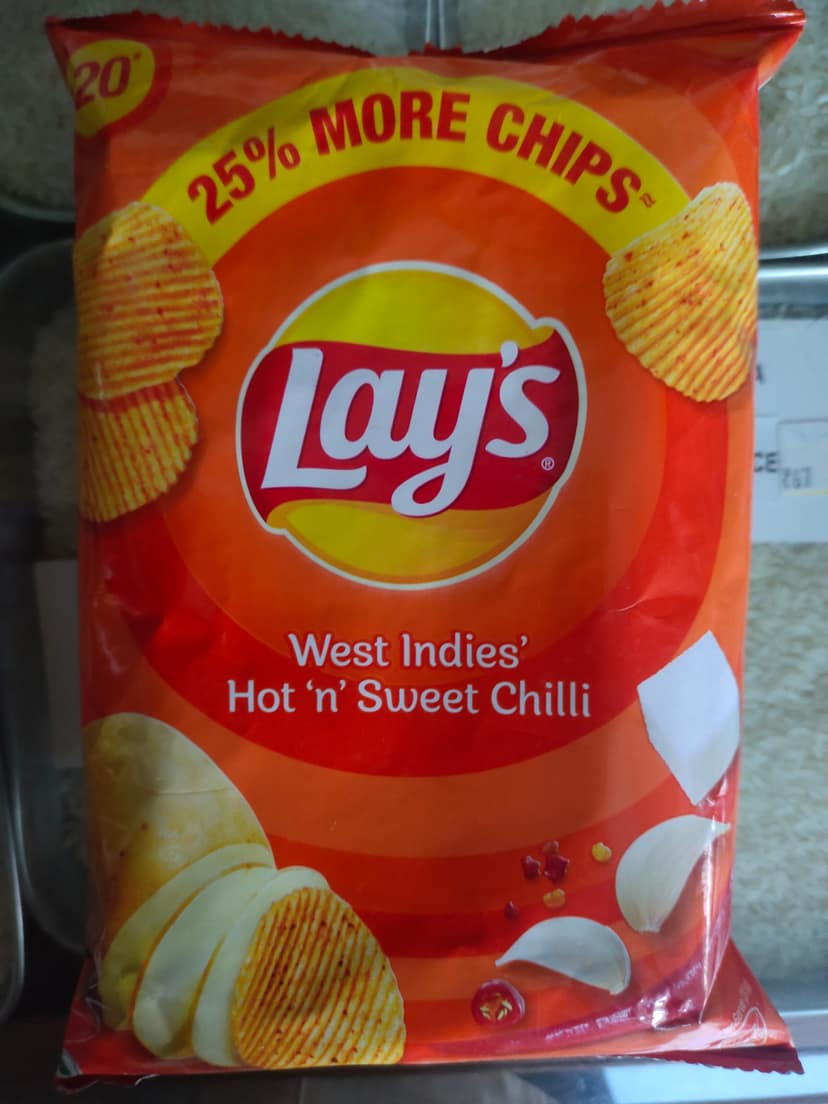 Lays west Indies hot & Sweet chilli