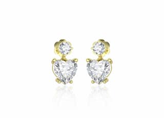 Illuminating Heart Drop Solitaire Earrings