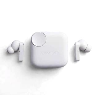 White Wireless Earbuds with Charging Case - IPX5, 8H Playtime