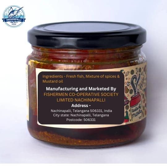 NACHINAPALLI FFPO Fish Pickle - Traditional Indian Flavor, 300gm view 2