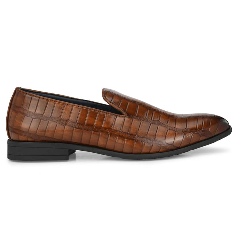 BUSKINS CASUAL SLIP-ON SHOES BA5135 TAN view 5