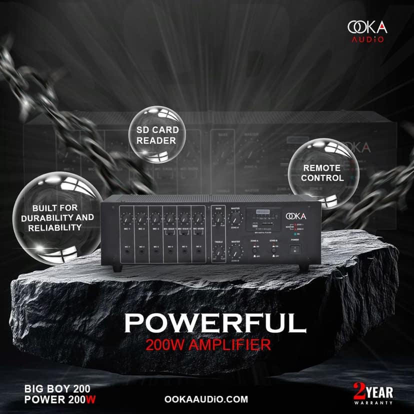 Ooka Audio Big Boy 200 Amplifier view 3