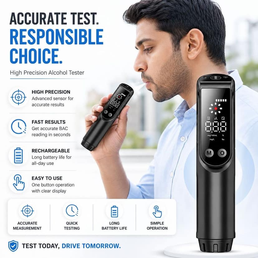 CTR-2000 Professional Breathalyzer for Alcohol view 3