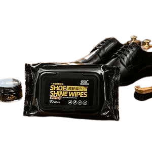 Shoe Cleaning & Shine Wipes (80 Sheets Pack) - Portable Sneaker & Leather Shoe Cleaner (Unbranded)