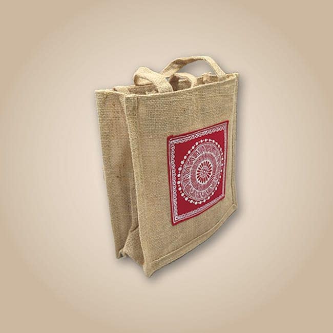 Artisan-Made Aipan Art Mini Tote Bag view 2