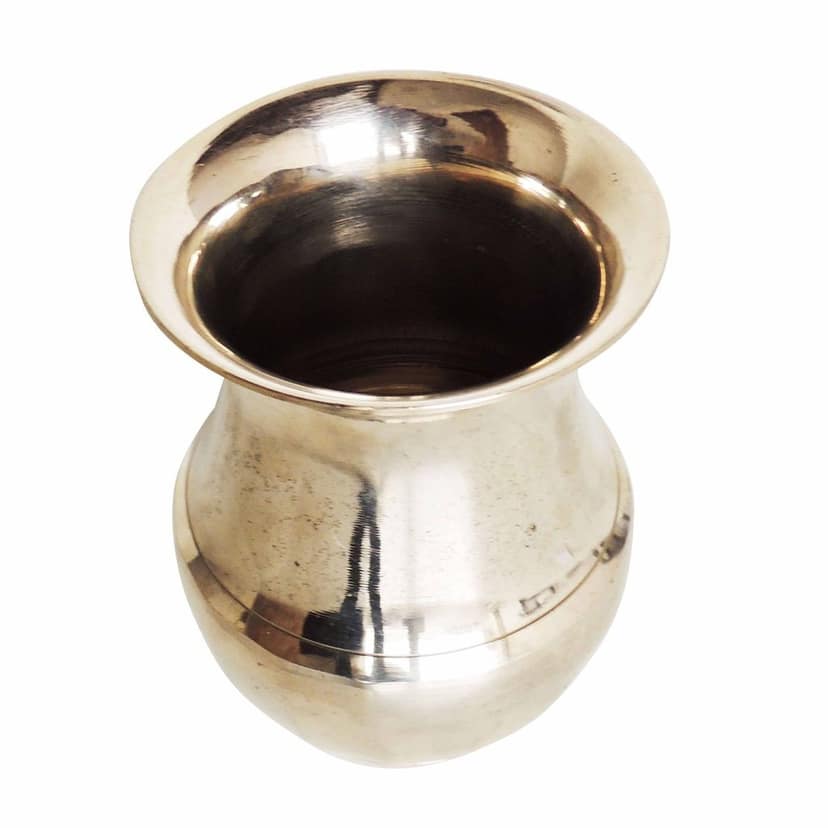 Pure Brass Lota Amkhora No. 6 , 700 ML (ZMAS505 F) view 3