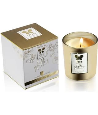 Iris Home Fragrances Gold Votive Jar Candle 8.35 cm ( Pack of 1 )