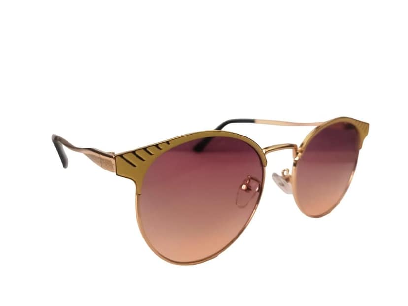 MD Style UV Protected Full Rim Round Metal Frame Sunglasses/Girls - Women Fashion Sunglasses view 3