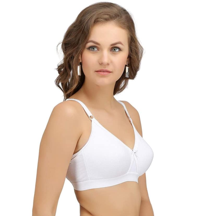 SONA Women's Super-Fit T-Shirt Bra Full Coverage Non Padded Cotton view 8