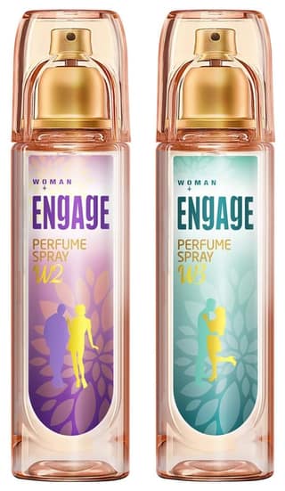 Engage W3 Perfume Spray For Women, 120ml & W2 Perfume Spray For Women, 120ml - Floral, Fruity, Citrus Engage W3 Perfume Spray For Women, 120ml & W2 Perfume Spray For Women, 120ml - Floral, Fruity, Citrus - 1 count (pack of 1)