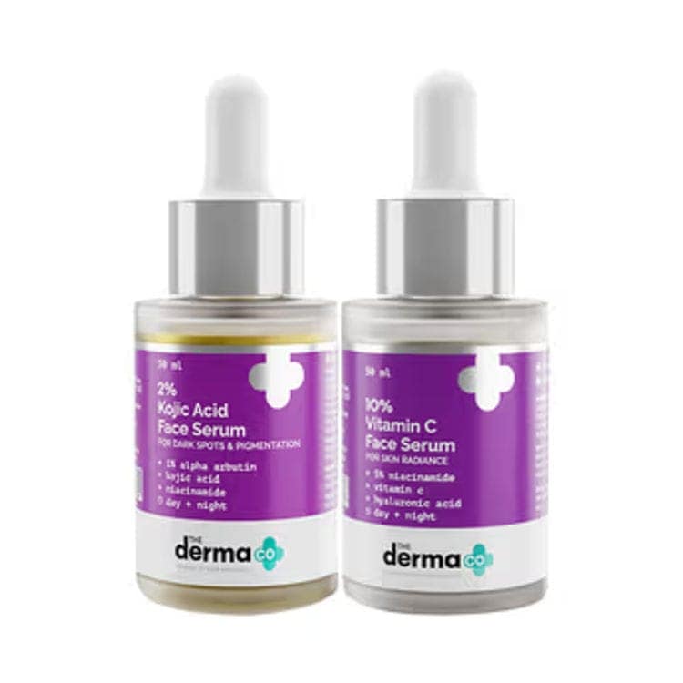 The Derma Co Pigmentation AM PM Regime Combo With Vitamin C(AM) And Kojic(PM) (30ml Each) view 3