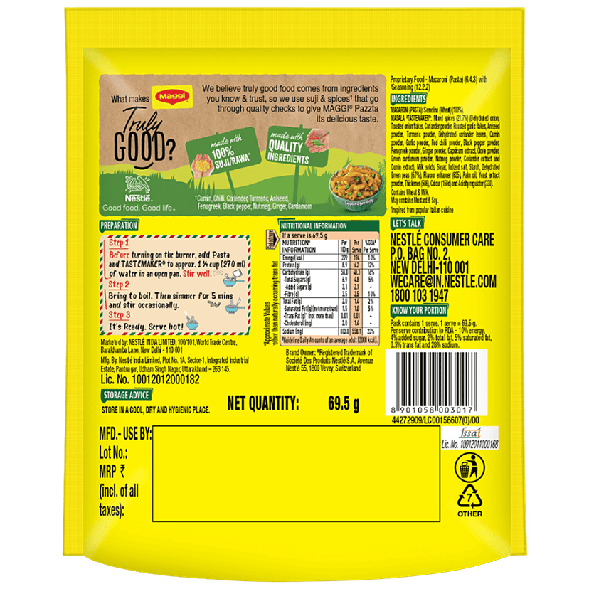 Maggi Pazzta Masala Penne, 65 G view 2