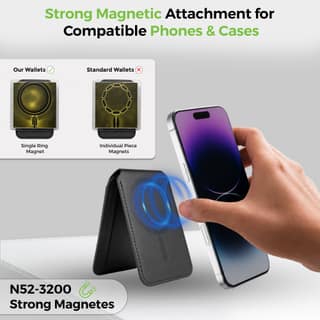 Nivo | Mag-Safe Magnetic Card Wallet | RFID Blocking | Smooth Vegan Leather | Holds 3-4 Cards | UM1284 Nivo | Mag-Safe Magnetic Card Wallet | RFID Blocking | Smooth Vegan Leather | Holds 3-4 Cards | UM1284 - Burgundy