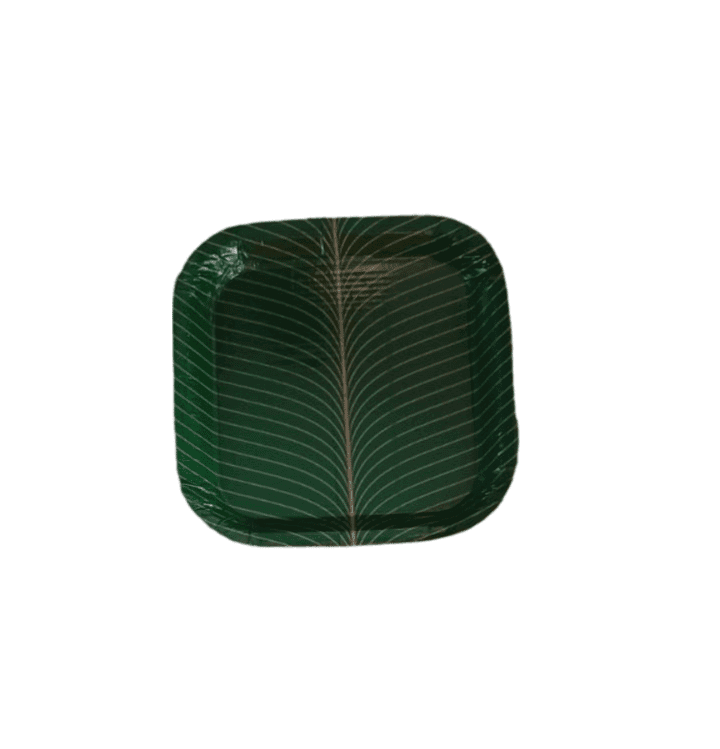 Areca Leaf Plates - 12 Inches, Square, Disposable (pack of 50 ) view 3