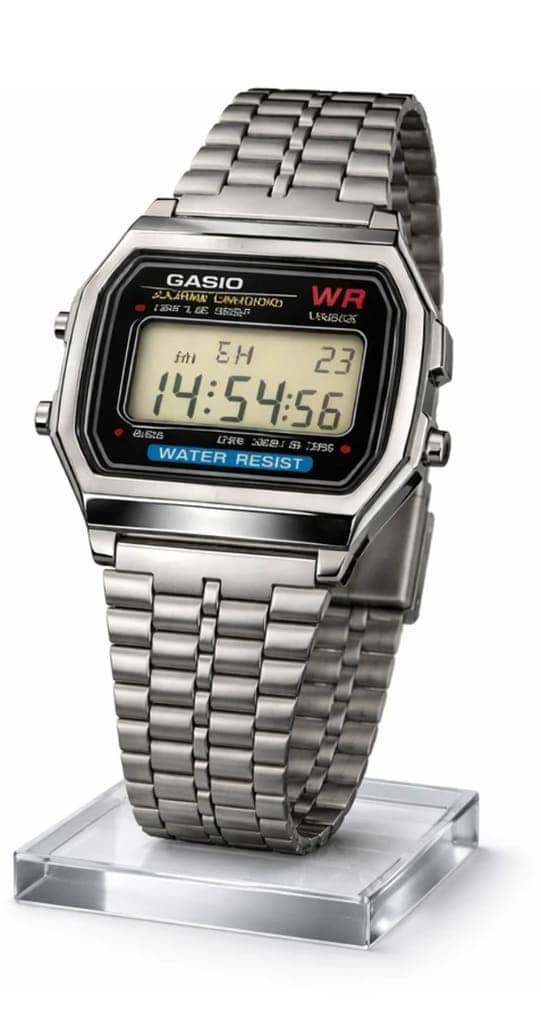 Classic Silver Digital Wrist Watch