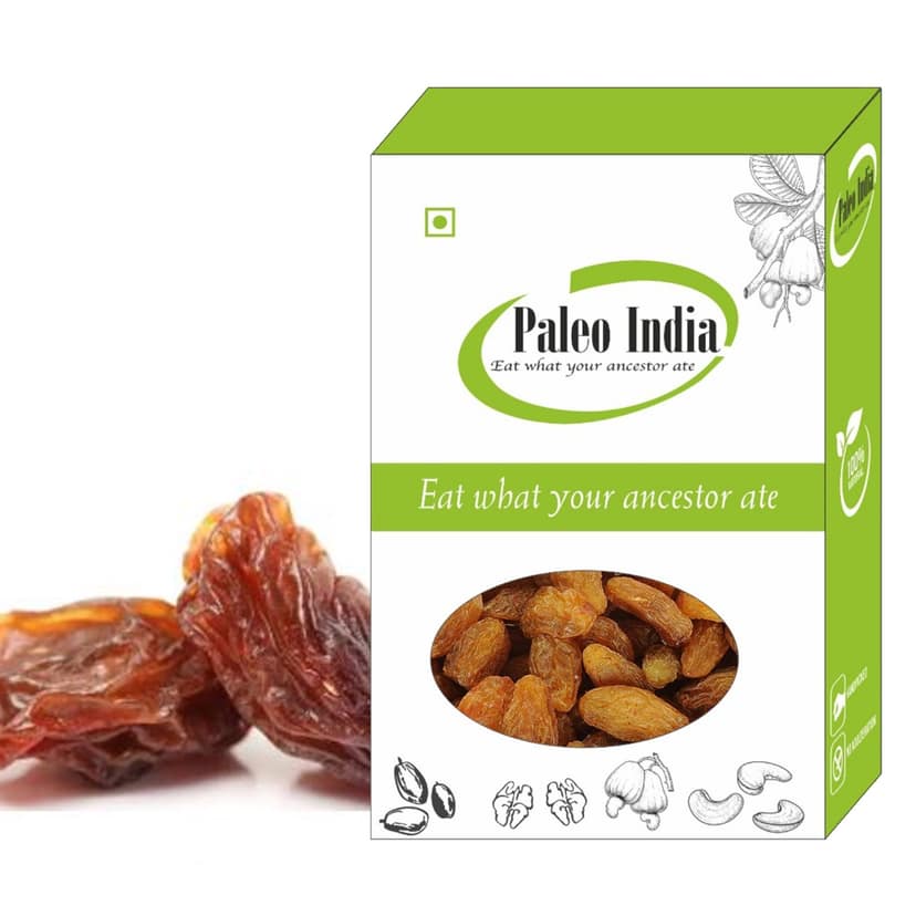Paleo India 250gm Munakka |Abjosh| Natural & Healthy Dry Fruit | Rich in Iron & Antioxidants | Boosts Immunity Aids Digestion and Improves Skin Health| Raisin with Seeds