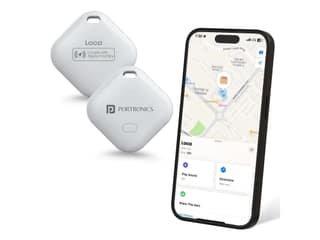 Portronics Loca -Only iOS Compatible, 20M Buzzer Range, Battery Life Upto 1 year, Not Android Compatible - White