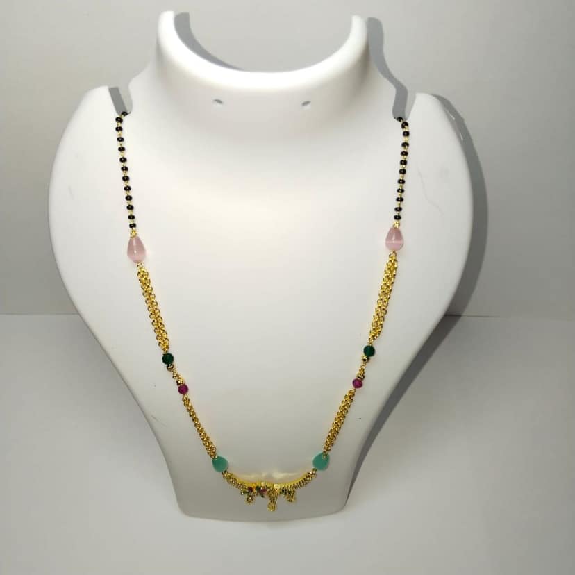 Gold Plated Traditional Mangalsutra Necklace view 2