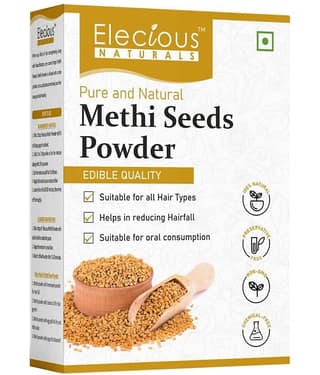Elecious Methi Seed Powder For Hair Growth - (200 g) | Fenugreek Powder