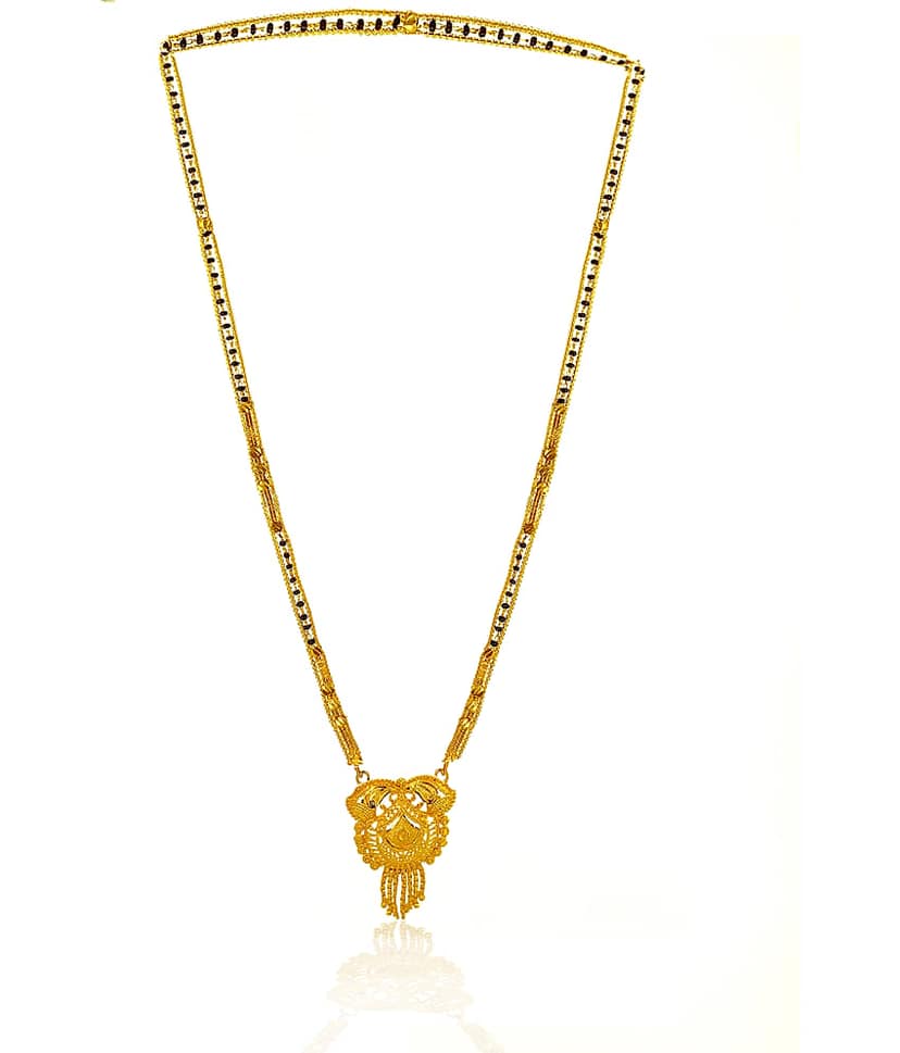 KRIMO Gold Plated Letest & Designer Mangalsutra For Women-100185 view 2