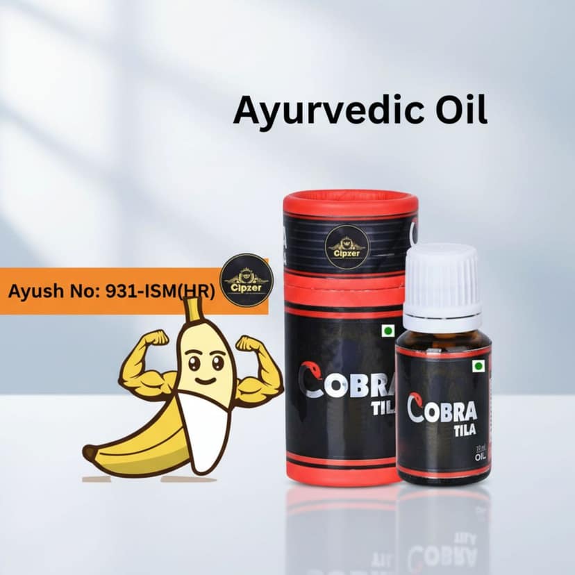 Cipzer Cobra Tila Oil (10ml): Natural Potency Enhancer for Strength, Stamina & Performance