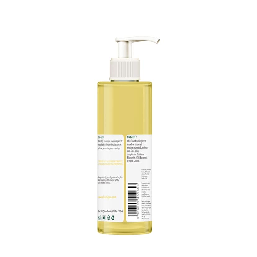 Biotique Pineapple Oil Control Foaming Face Wash 200ml view 2