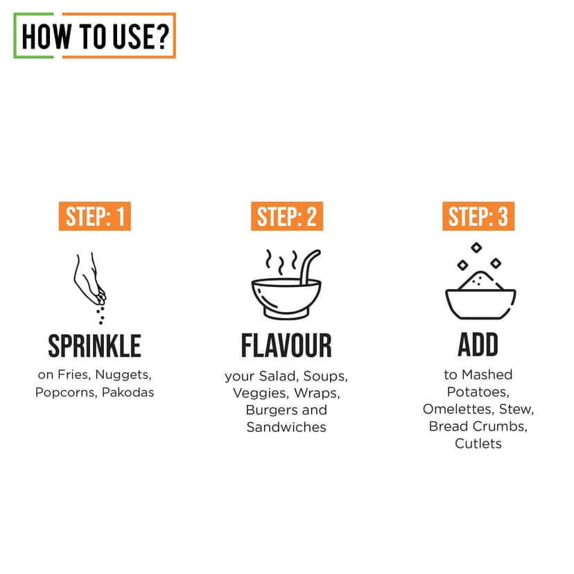 Chef Urbano Spice Mixes French Fries Seasoning Sprinkler 50 Gms (MRP: Rs. 150/-) view 3