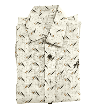 Boys' Casual Abstract Print Cotton Blend Shirt