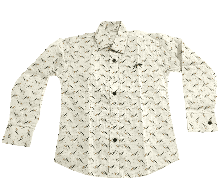 Boys' Casual Abstract Print Cotton Blend Shirt view 2