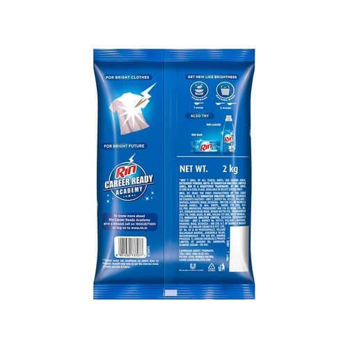 Rin Detergent Powder, 125G view 2