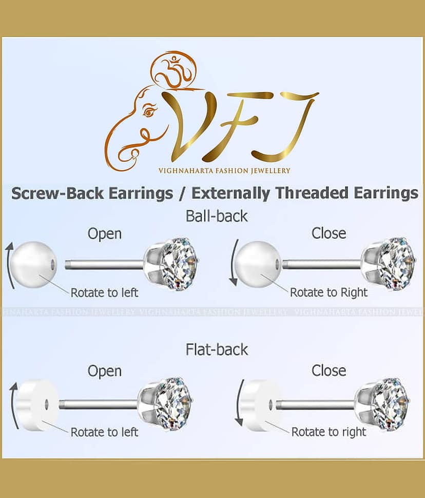 Vighnaharta Traditional South Culture Alloy Gold Plated Stud Earring Combo set ( Pack of- 2 Pair Earrings) view 2