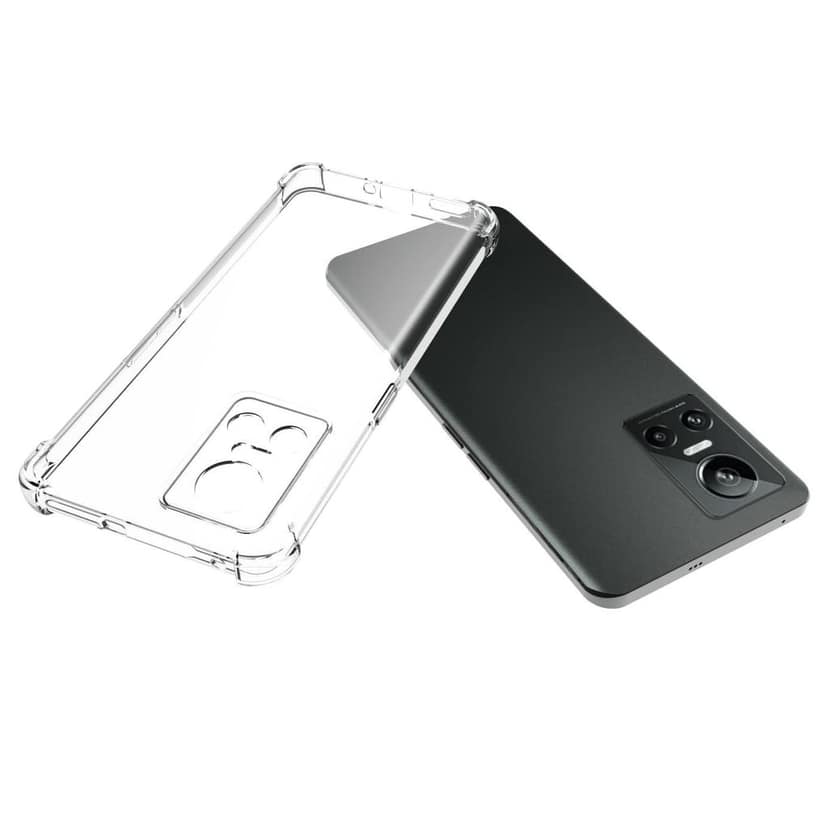 USTIYA Case for Realme GT Neo 3 Clear TPU Four Corners Protective Cover Transparent Soft funda view 3