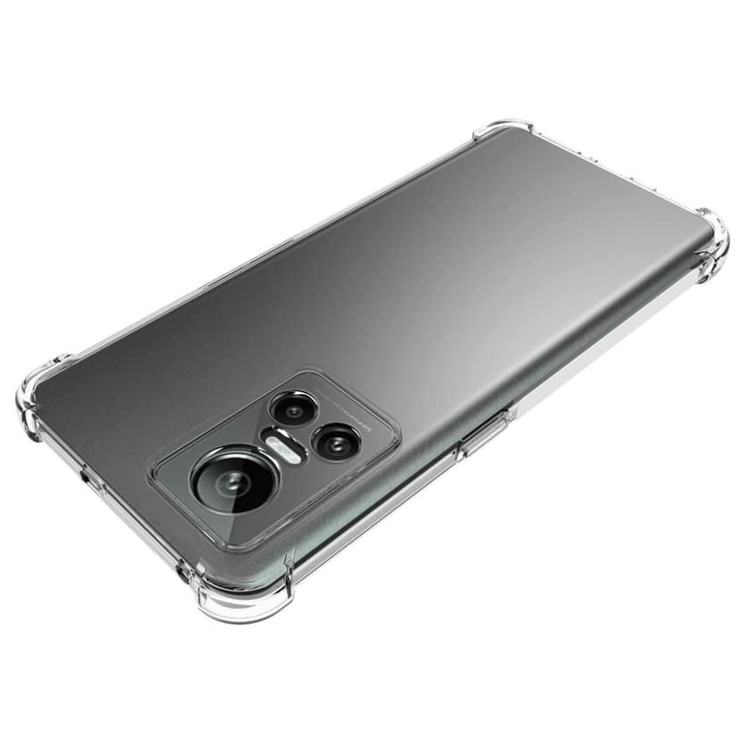 USTIYA Case for Realme GT Neo 3 Clear TPU Four Corners Protective Cover Transparent Soft funda view 4