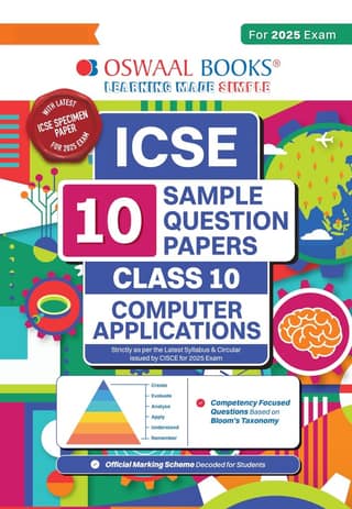 Oswaal ICSE | 10 Sample Question Papers | Class 10 | Computer Application (For 2025 Exam) Oswaal Editorial Board