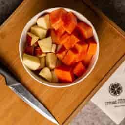 Apple Papaya Bowl [137 Kcal]