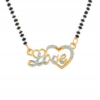 Hetprit Brass Gold Plated Beautiful Mangalsutra For Women