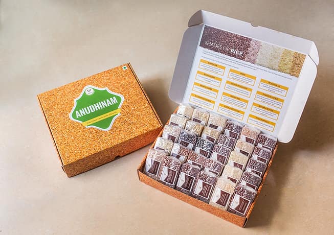 Anudhinam Rice Gift Box (Includes 30 Rice Varieties Each 100 Gms) view 2