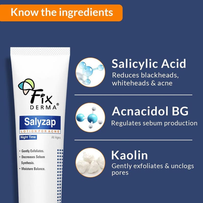 Fixderma Salyzap Night-time Lotion for Acne Prone Skin view 5