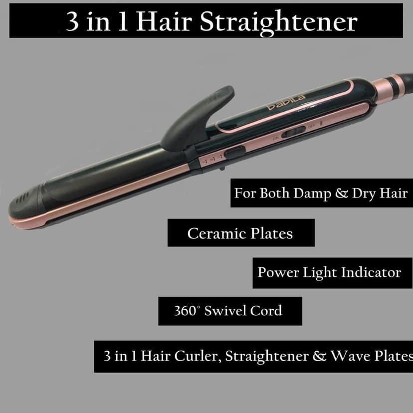 Babila PRO 3 IN 1 Hair Straightener-BHS-E51 view 5