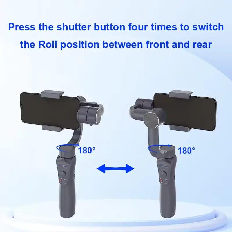 Gimbal AI Face Tracking 3-axis with fill lights view 4