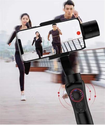 Gimbal AI Face Tracking 3-axis with fill lights view 7