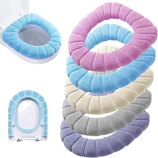 Soft & Warm Washable Toilet Seat Cover - Easy Fit, Thicker Cushion for Comfort