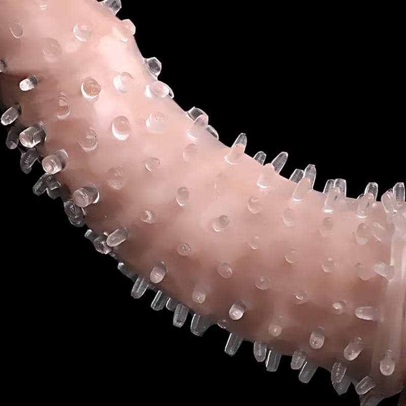 Nediozett Crystal Condom Banana Flavor For Long Last Action Silicone Reusable Condom Extra Dotted 5 inch with Carry Pouch (Pack of 1) view 7