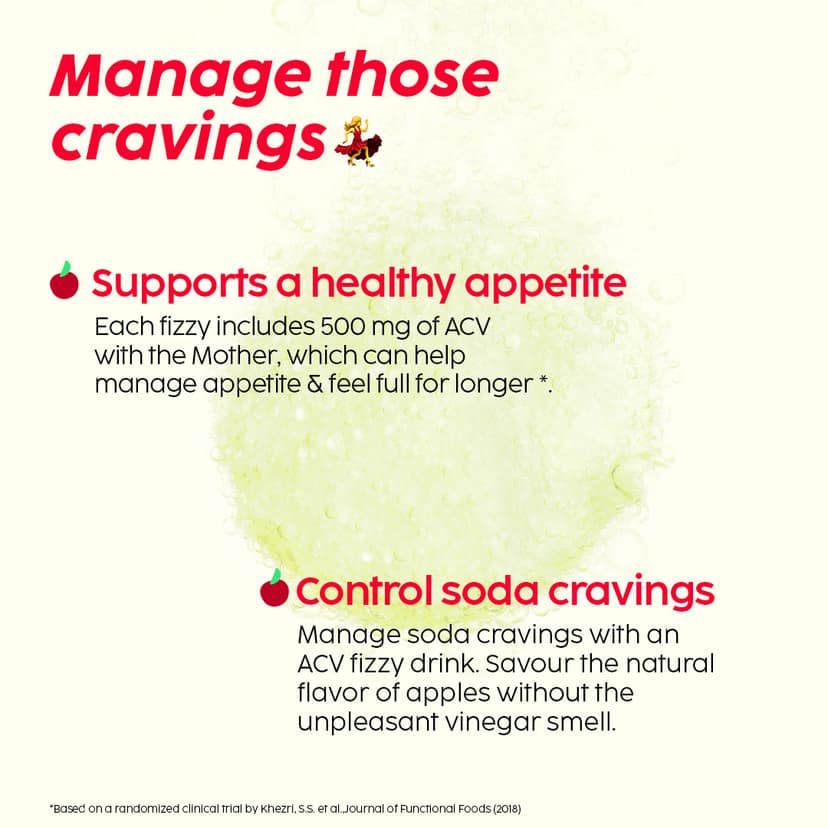 Apple Cider Vinegar Effervescent with the mother Pack of 8 Tubes__2 Months__120 Tablets view 5