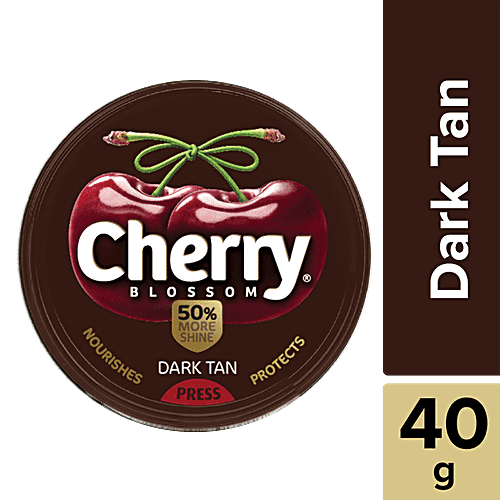 Cherry Blossom Wax Shoe Polish, Dark Tan, 40 g