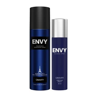 Envy Pack of 2 Gravity 120ml Deo & Gravity - 60ml Each Perfume For Men