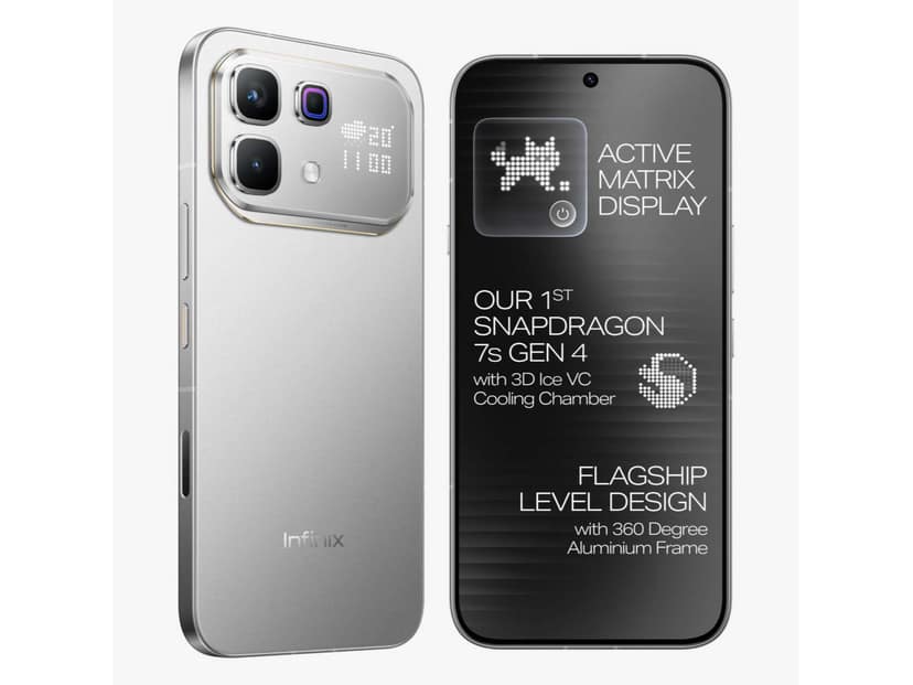 Infinix Note 60 Pro Smartphone, 8GB RAM, 128GB Storage - Frost Silver