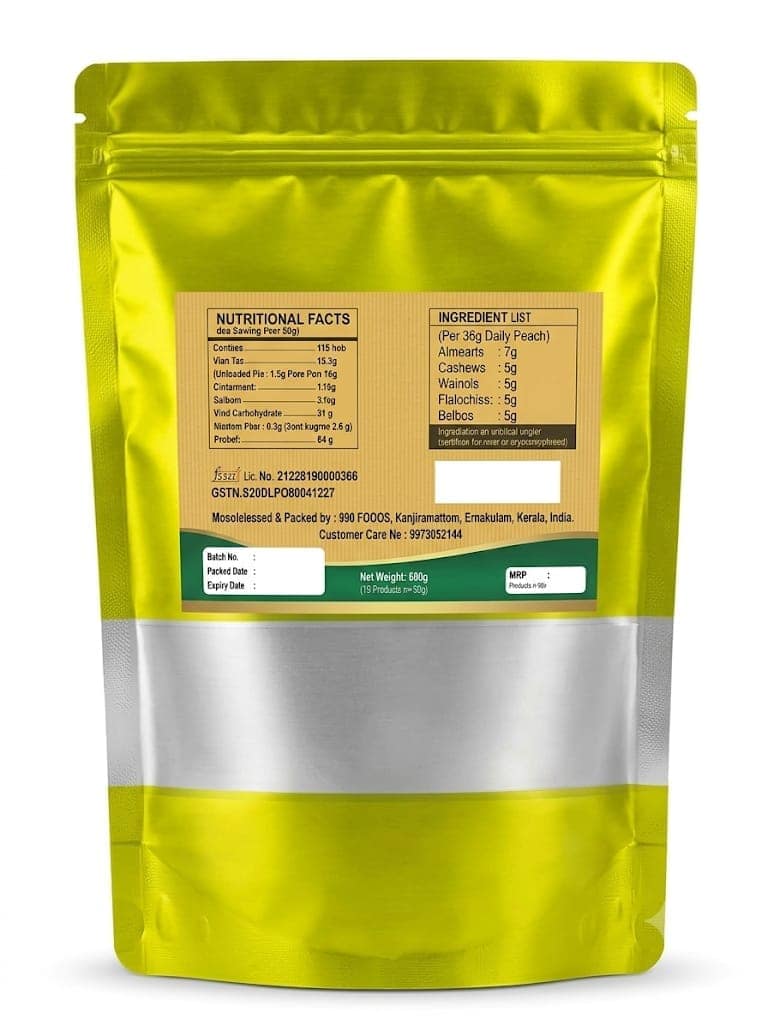 ​R R D FOODS Premium Nuts & Grains Blend 600g (15 Separate Daily Pouches x 40g) | Healthy Breakfast, Snack & Light Dinner view 2