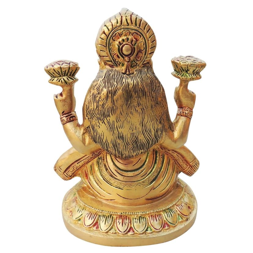 Brass Showpiece Laxmi Ji God Idol Statue (BSMAS1332 L) view 3