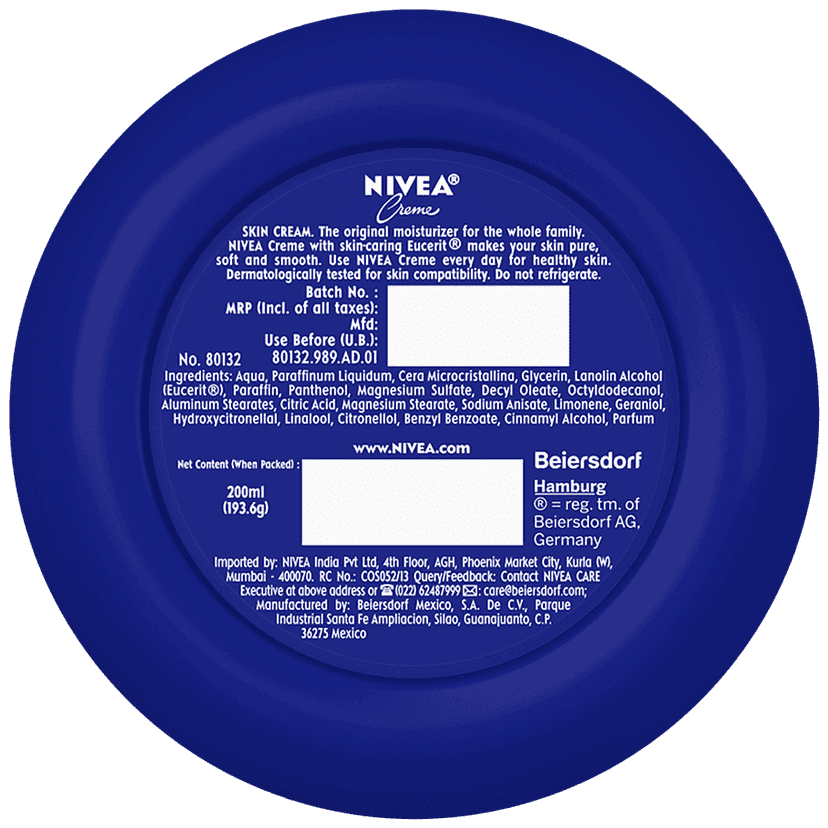 Nivea Creme Multi-Purpose Moisturiser - Protective Skin Care Cream For Men, Women & Family, 200 Ml view 2
